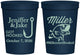 Personalized Wedding 16 oz Stadium Cups - Got Hook Fish | 230