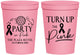 Personalized Awareness 16 oz Stadium Cups - Party In Pink | 230002