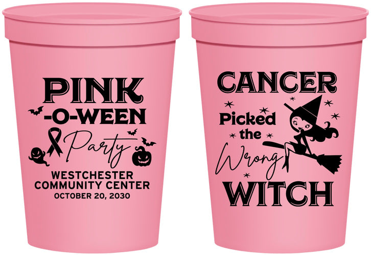 Personalized Awareness 16 oz Stadium Cups - Wrong Witch | 230010