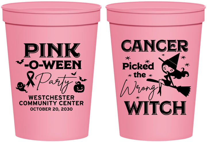Personalized Awareness 16 oz Stadium Cups - Wrong Witch | 230010