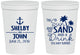 Personalized Wedding 16 oz Stadium Cups - Sun Sand Drink In My Hand | 233