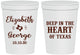 Personalized Wedding 16 oz Stadium Cups - Deep In The Heart Of Texas | 237