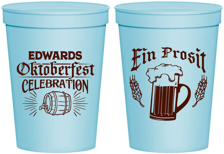 Personalized Oktoberfest 16 oz Stadium Cups - Ein Prosit | 240002
