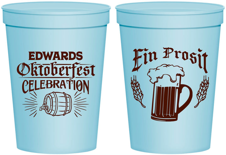 Personalized Oktoberfest 16 oz Stadium Cups - Ein Prosit | 240002