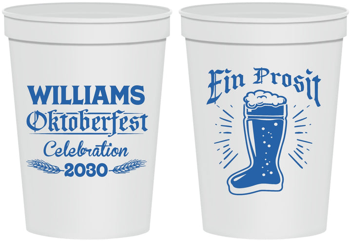 Personalized Oktoberfest 16 oz Stadium Cups - Ein Prosit | 240003