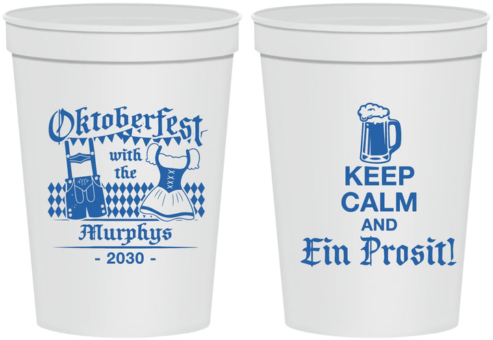 Personalized Oktoberfest 16 oz Stadium Cups - Ein Prosit | 240019