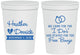 Personalized Wedding 16 oz Stadium Cups - I Do Free Booze | 243