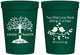Personalized Wedding 16 oz Stadium Cups - Two Little Love Birds | 249