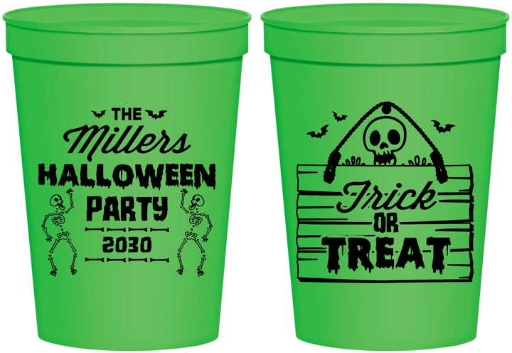 Personalized Halloween 16 oz Stadium Cups - Trick Or Treat | 250010
