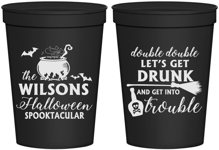 Personalized Halloween 16 oz Stadium Cups - Witch | 250011