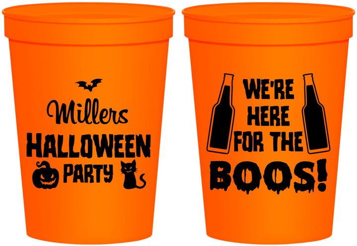 Personalized Halloween 16 oz Stadium Cups - Boo | 250016