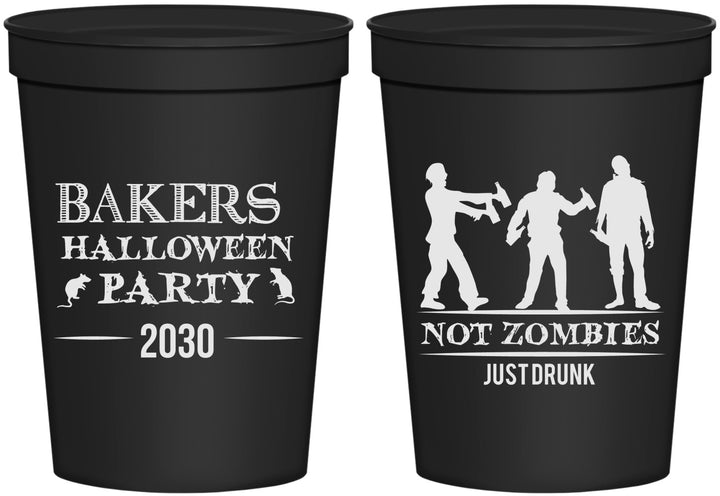 Personalized Halloween 16 oz Stadium Cups - Zombies | 250023