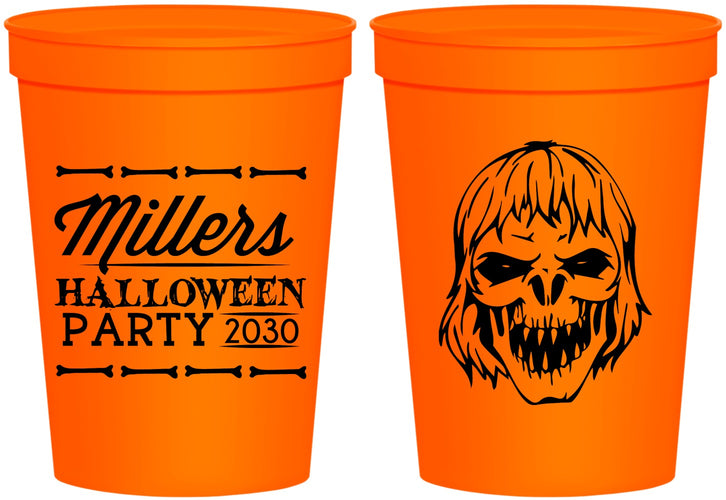 Personalized Halloween 16 oz Stadium Cups - Monster Zombie | 250024