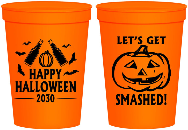 Personalized Halloween 16 oz Stadium Cups - Lets Get Smashed | 250036