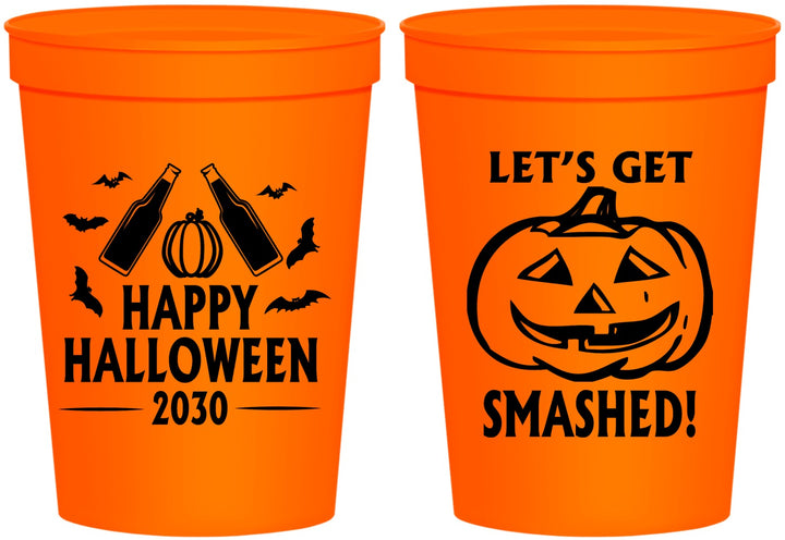 Personalized Halloween 16 oz Stadium Cups - Lets Get Smashed | 250036