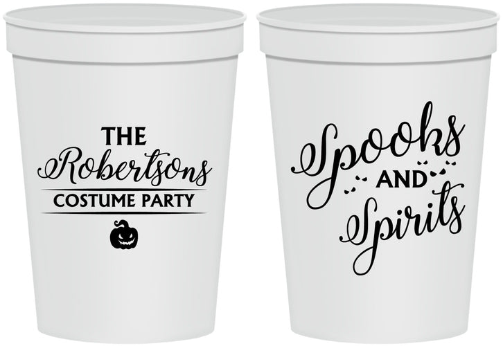 Personalized Halloween 16 oz Stadium Cups - Spooks Spirits | 250037