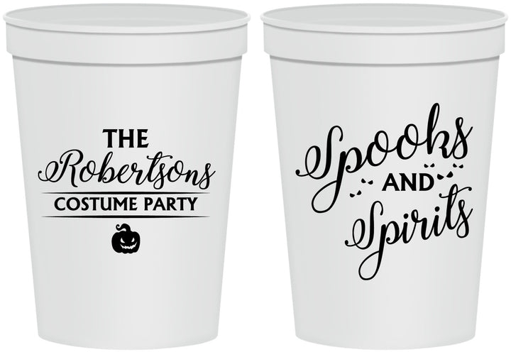 Personalized Halloween 16 oz Stadium Cups - Spooks Spirits | 250037