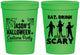 Personalized Halloween 16 oz Stadium Cups - Eat Drink Be Scary | 250038