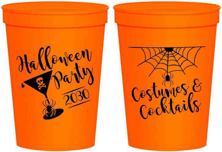 Personalized Halloween 16 oz Stadium Cups - Costumes Cocktails | 250048