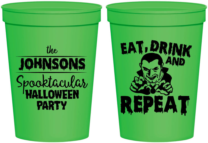 Personalized Halloween 16 oz Stadium Cups - Dracula | 250062