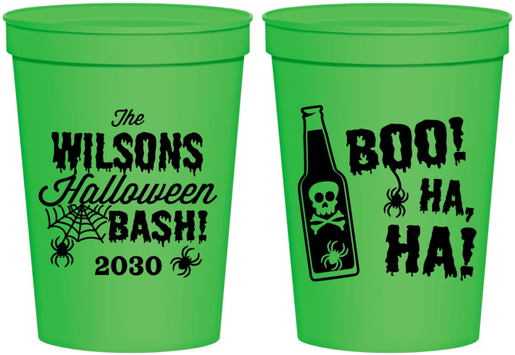 Personalized Halloween 16 oz Stadium Cups - Boo Skeleton | 250078