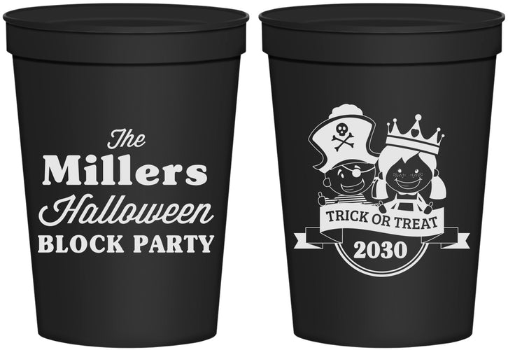Personalized Halloween 16 oz Stadium Cups - Trick Or Treat | 250079