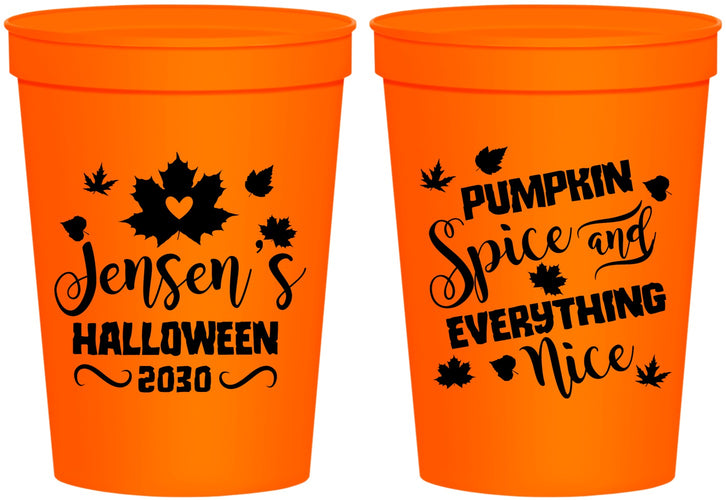 Personalized Halloween 16 oz Stadium Cups - Pumpkin | 250080