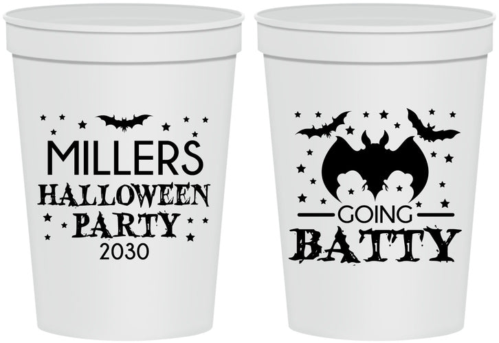 Personalized Halloween 16 oz Stadium Cups - Bat | 250081
