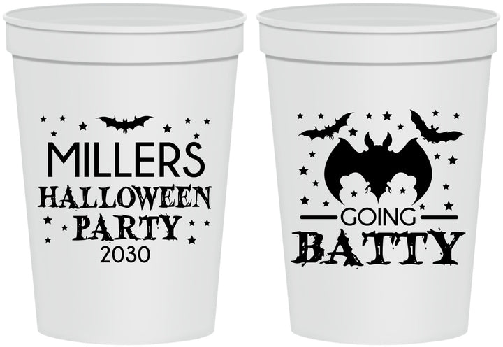 Personalized Halloween 16 oz Stadium Cups - Bat | 250081