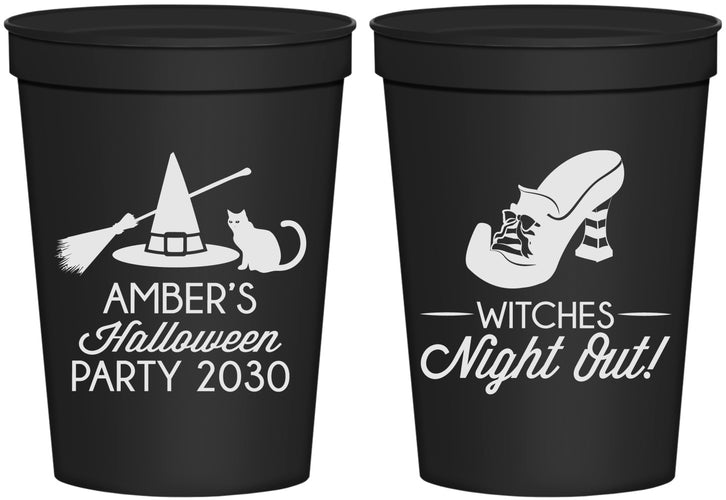 Personalized Halloween 16 oz Stadium Cups - Witches Night Out | 250083