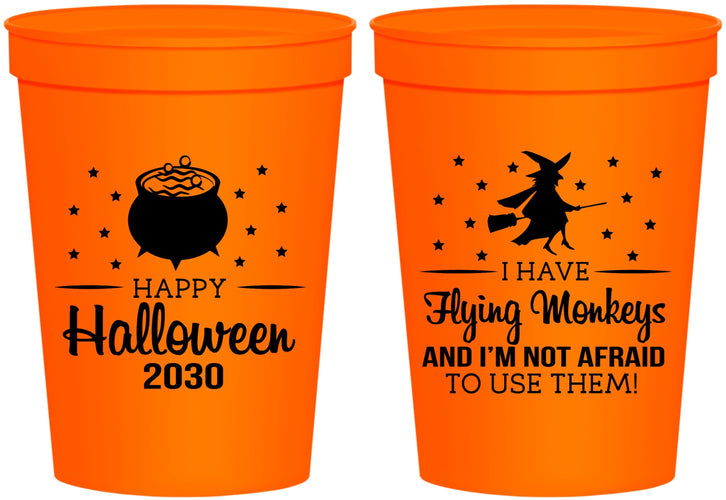 Personalized Halloween 16 oz Stadium Cups - Witch | 250084