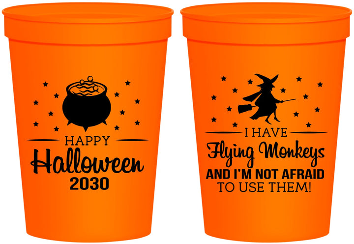 Personalized Halloween 16 oz Stadium Cups - Witch | 250084