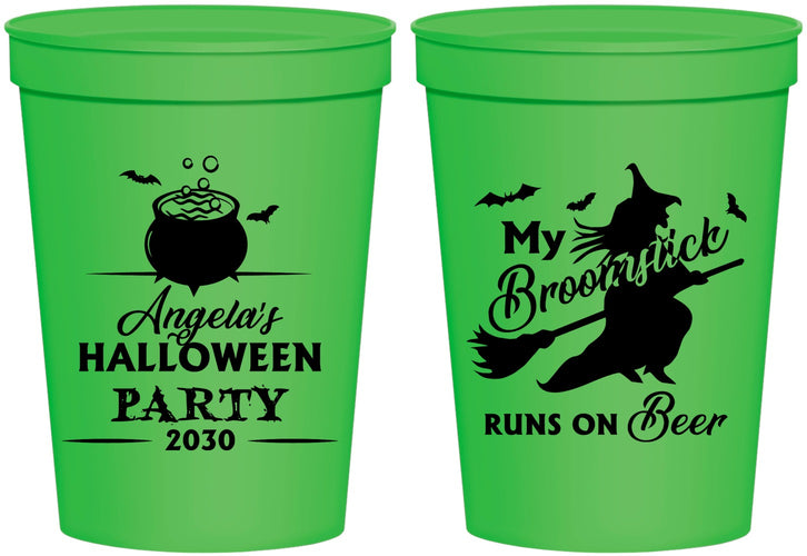 Personalized Halloween 16 oz Stadium Cups - Witch | 250090
