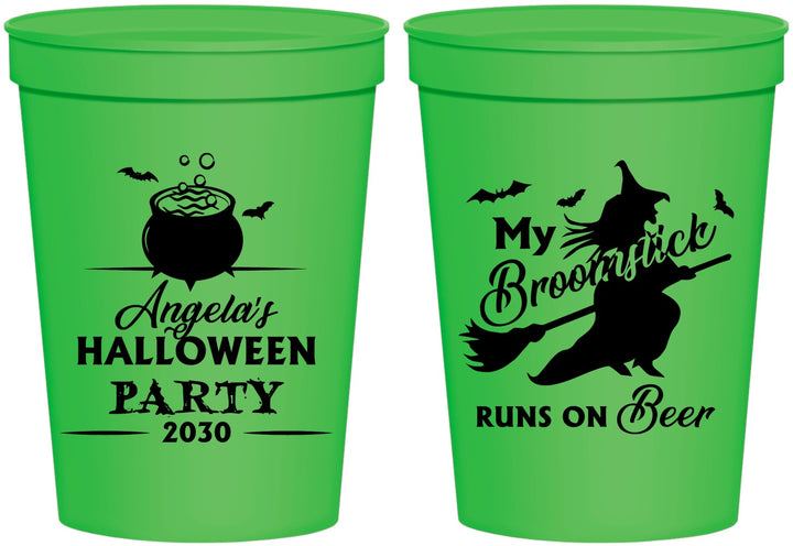 Personalized Halloween 16 oz Stadium Cups - Witch | 250090