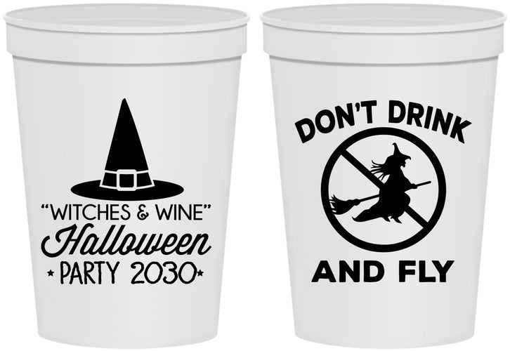 Personalized Halloween 16 oz Stadium Cups - Witch | 250093