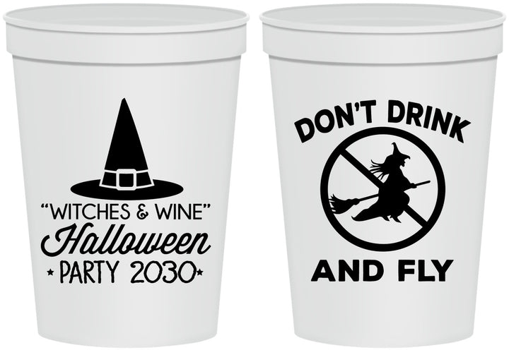Personalized Halloween 16 oz Stadium Cups - Witch | 250093