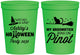 Personalized Halloween 16 oz Stadium Cups - Witch Broomstick | 250098