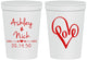 Personalized Wedding 16 oz Stadium Cups - Love | 252