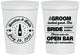 Personalized Wedding 16 oz Stadium Cups - Groom Bride Open Bar | 253