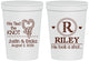 Personalized Wedding 16 oz Stadium Cups - We Tied The Knot | 260