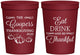 Personalized Thanksgiving 16 oz Stadium Cups - Eat Drink Thankful | 260009
