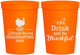Personalized Thanksgiving 16 oz Stadium Cups - Eat Drink Thankful | 260036