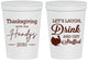 Personalized Thanksgiving 16 oz Stadium Cups - Turkey Stuffed | 260038