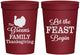 Personalized Thanksgiving 16 oz Stadium Cups - Let The Feast Begin | 260041