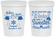 Personalized Wedding 16 oz Stadium Cups - Christmas Sweater | 265