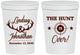 Personalized Wedding 16 oz Stadium Cups - The Hunt Is Over | 266