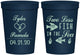 Personalized Wedding 16 oz Stadium Cups - Two Less Fish In The Sea | 270