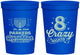 Personalized Hanukkah 16 oz Stadium Cups - Eight Crazy Nights | 270010