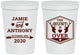 Personalized Wedding 16 oz Stadium Cups - The Hunt Is Over | 272