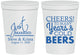 Personalized Wedding 16 oz Stadium Cups - Cheers Years Cold Beers | 274